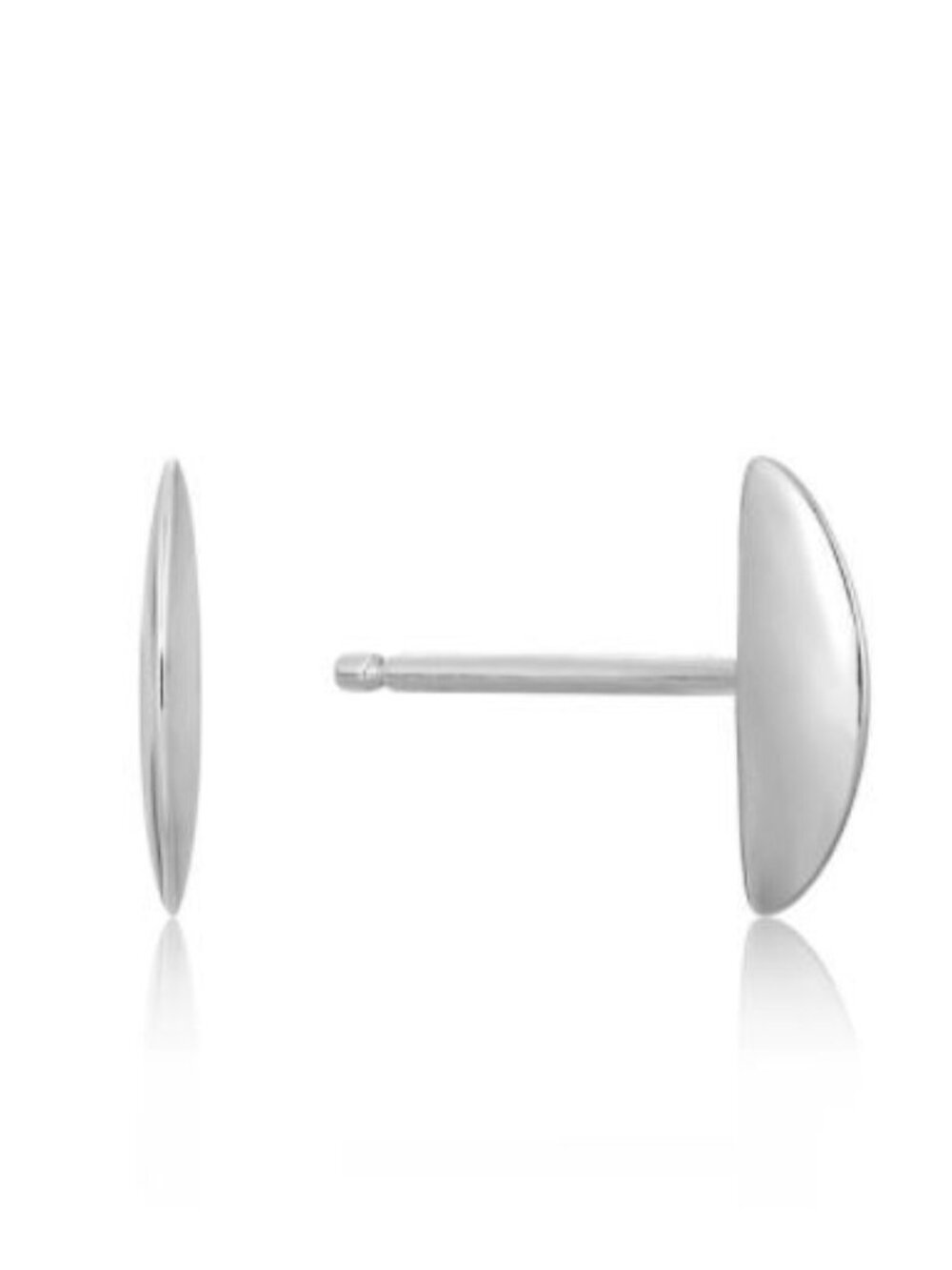 New Ania Haie Sterling Silver Half Circle Stud Earrings